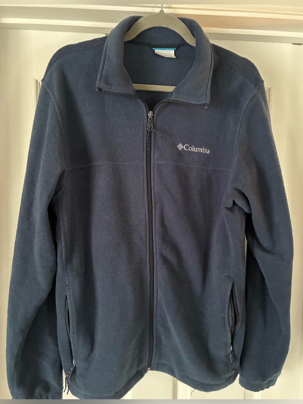 Men’s Columbia Navy Full-Zip Fleece Jacket Size M